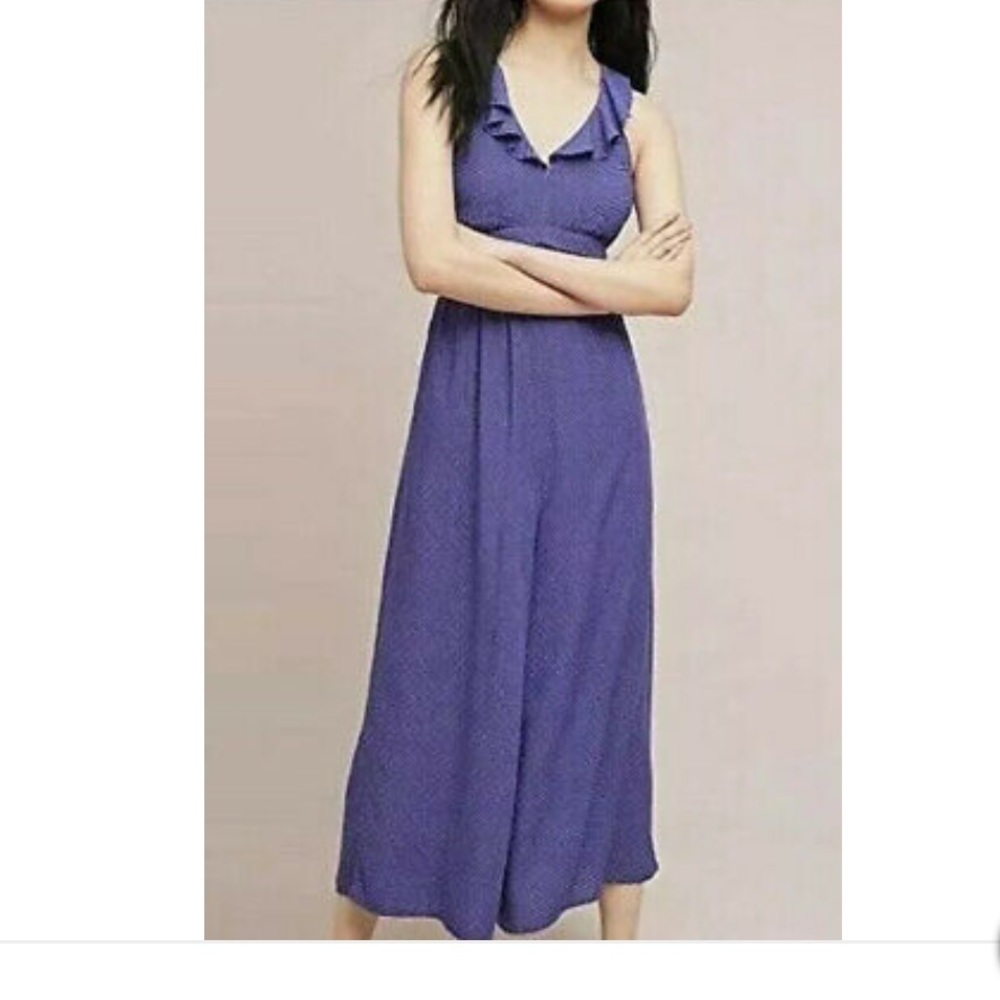 Maeve by Anthropologie Justine Blue Jumpsuit 6 - Picture 14 of 15